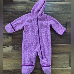 Columbia Baby Girl Fleece Bunting Size 6-12 Months